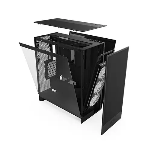 NZXT H7 Flow RGB 2024 Edition Mid-Tower ATX Airflow Gaming Casing (Black) - 2