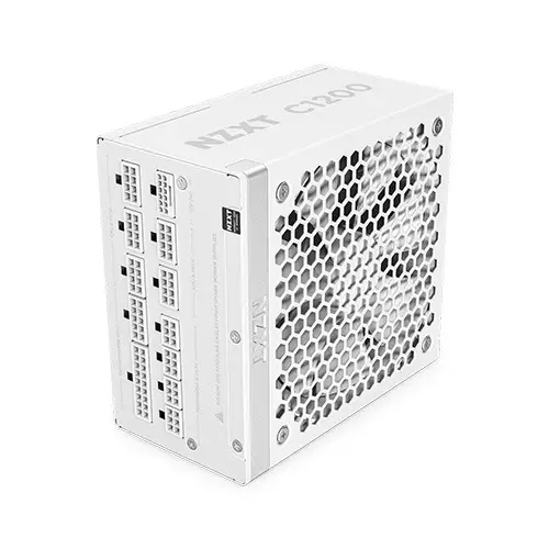 NZXT C1200 1200 Watt 80 Plus Gold ATX 3.1 Full-Modular Power Supply (White) - 2