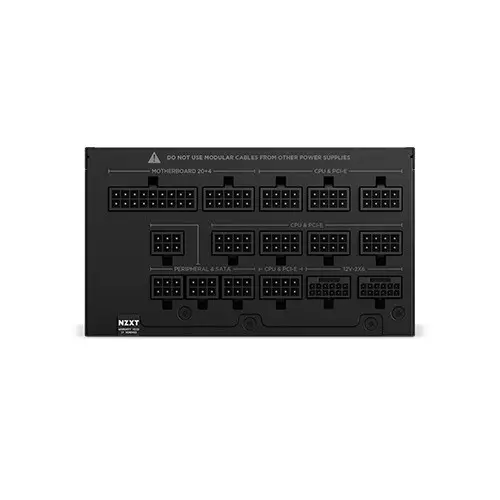 NZXT C1500 1500 Watt 80 Plus Platinum ATX 3.1 Full-Modular Power Supply (Black) - 2