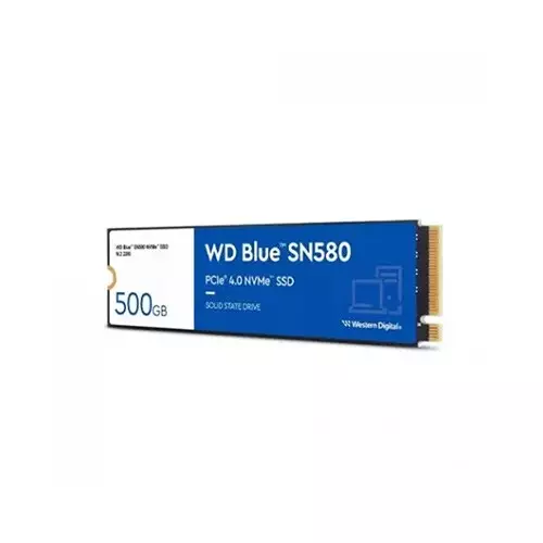 Western Digital Blue SN580 GEN 4 M.2 NVMe 500GB SSD - 1