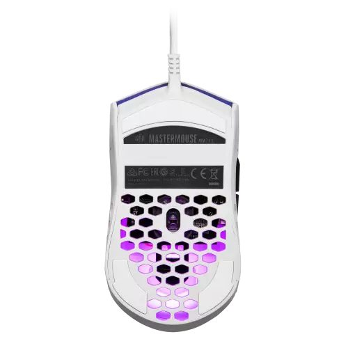 Cooler Master MM711 RGB Matte White Gaming Mouse - 3