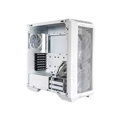 COOLER MASTER HAF 500 MID TOWER ITX CASE WHITE - 1