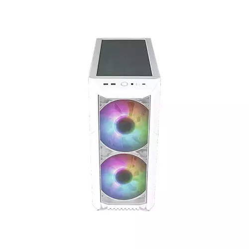COOLER MASTER HAF 500 MID TOWER ITX CASE WHITE - 2