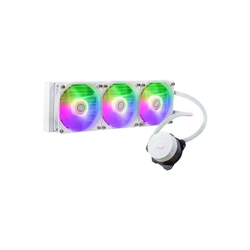 Cooler Master MasterLiquid 360L Core ARGB 360mm Liquid CPU Cooler (White) - 2