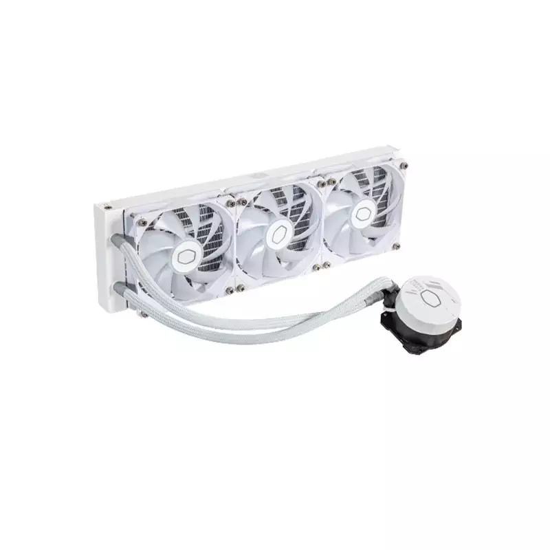 Cooler Master MasterLiquid 360L Core ARGB 360mm Liquid CPU Cooler (White) - 3