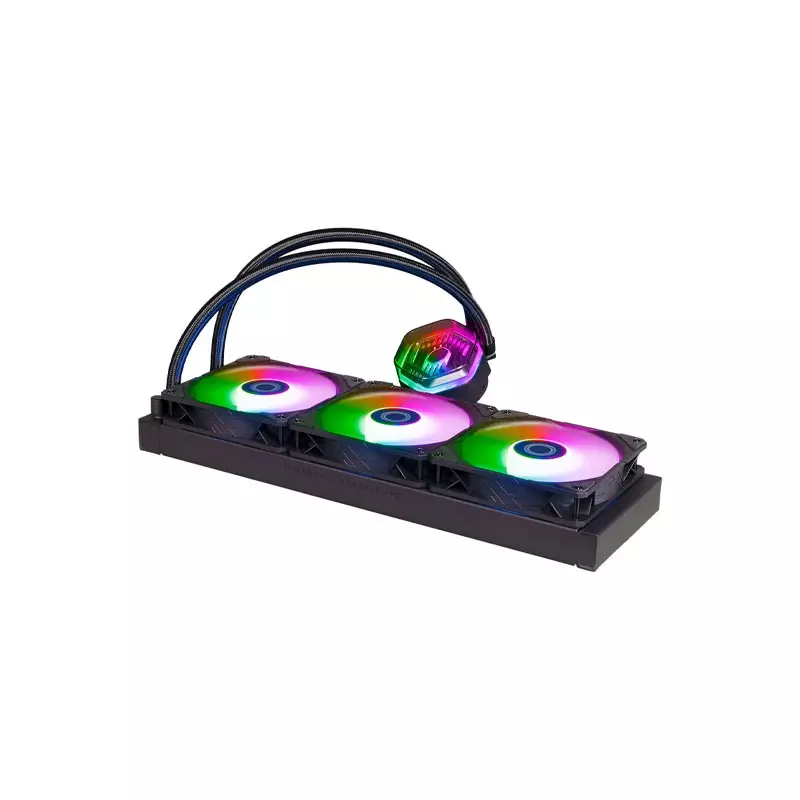 Cooler Master MasterLiquid 360 ATMOS ARGB 360mm Liquid CPU Cooler (Black) - 2