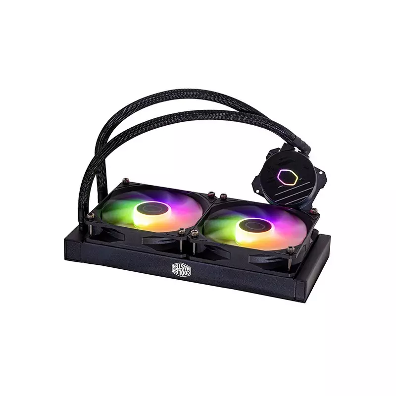 Cooler Master MasterLiquid 240L Core ARGB 240mm Liquid CPU Cooler (Black) - 1