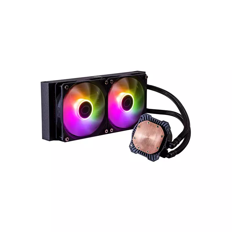 Cooler Master MasterLiquid 240L Core ARGB 240mm Liquid CPU Cooler (Black) - 2