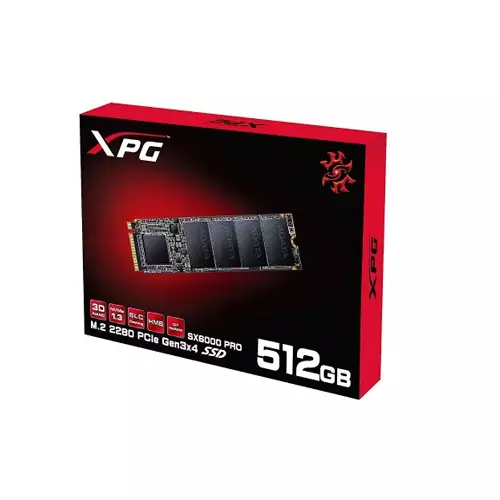 ADATA XPG SX6000 PRO 512GB PCIE GEN3X4 M.2 2280 INTERNAL SSD