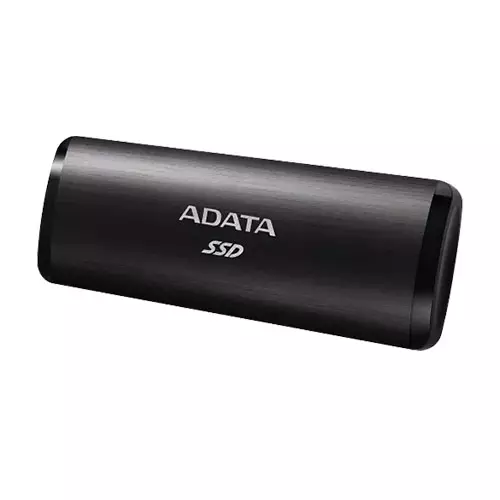 ADATA SE760 512GB USB 3.2 TYPE-C PORTABLE EXTERNAL SSD (BLACK) - 1
