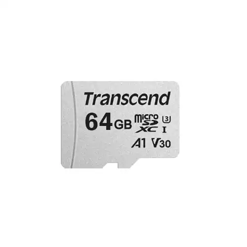 TRANSCEND  microSDXC/SDHC 300S 64GB MEMORY CARD WITH ADAPTER