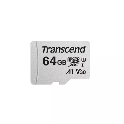 TRANSCEND  microSDXC/SDHC 300S 64GB MEMORY CARD WITH ADAPTER