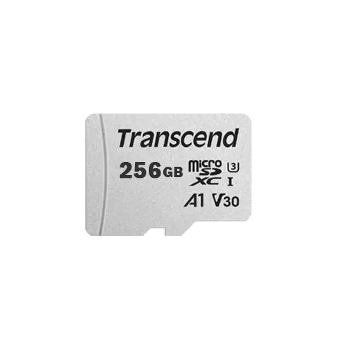 TRANSCEND  microSDXC/SDHC 300S 256GB MEMORY CARD WITH ADAPTER