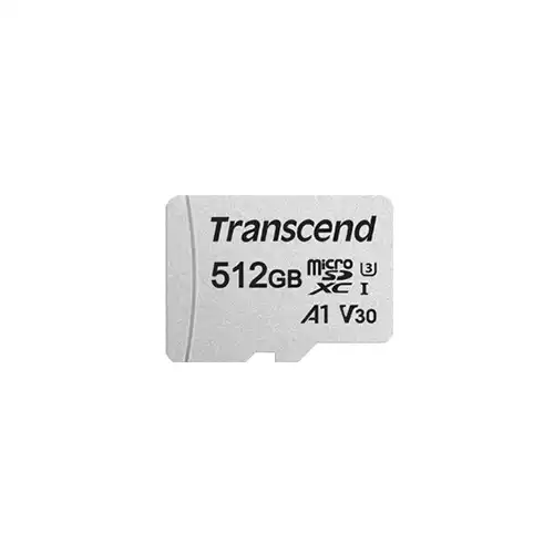 TRANSCEND MICROSDXC/SDHC 300S 512GB MEMORY CARD WITH ADAPTER