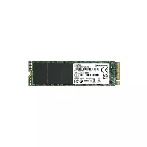 TRANSCEND 250GB 115S NVME M.2 2280 PCIE GEN3X4 INTERNAL SSD (TS250GMTE115S) - 1
