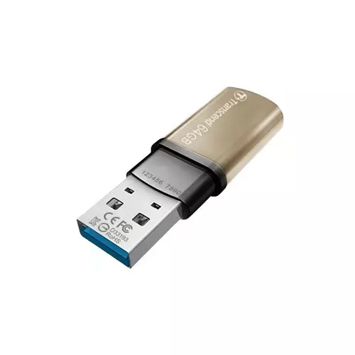 Transcend Jetflash 820 64GB USB 3.1 Gold Pen Drive - 1