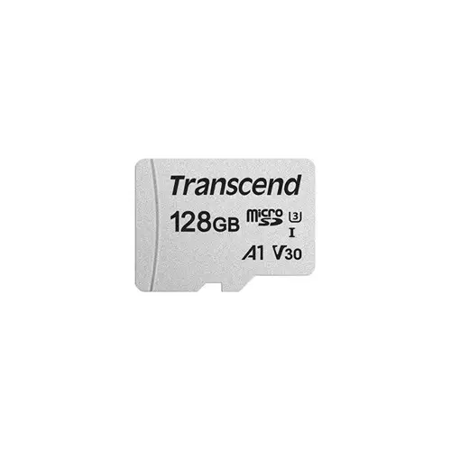 Transcend microSDXC/SDHC 300S 128GB UHS-I U3 Micro SD Memory Card - 1