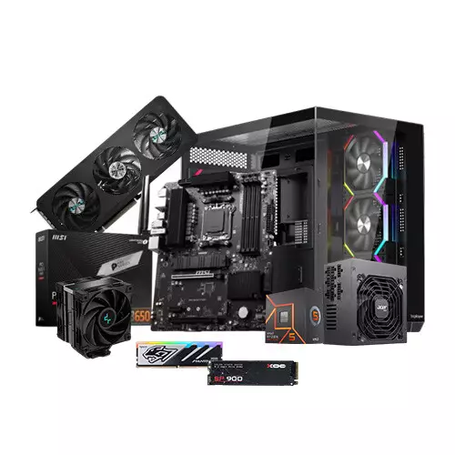 AMD RYZEN 5 7500F  B650-S WIFI 16GB RAM DDR5 1TB SSD  RTX 5060 GAMING PC