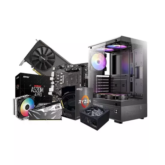 AMD Ryzen 5 5600 MSI A520M 8GB RAM 500GB SSD Arc A380 Gaming PC