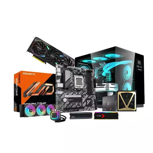 AMD Ryzen 7 7700x B850M D3HP 16GB RAM 1TB SSD Gaming PC with GeForce RTX 5070 ARGB EPIC-X RGB OC
