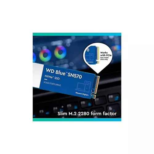Western Digital Blue SN570 1TB M.2 2280 Gen 3.0 x4 NVMe SSD - 2