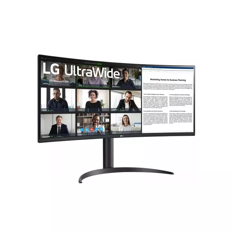 LG 34WR55QK-B 34 Inch WQHD HDR10 100Hz Curved Monitor With USB Type-C - 2