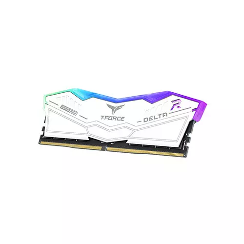 TEAM Delta RGB 16GB DDR5 6000MHz CL30 Gaming Desktop RAM (White) - 2