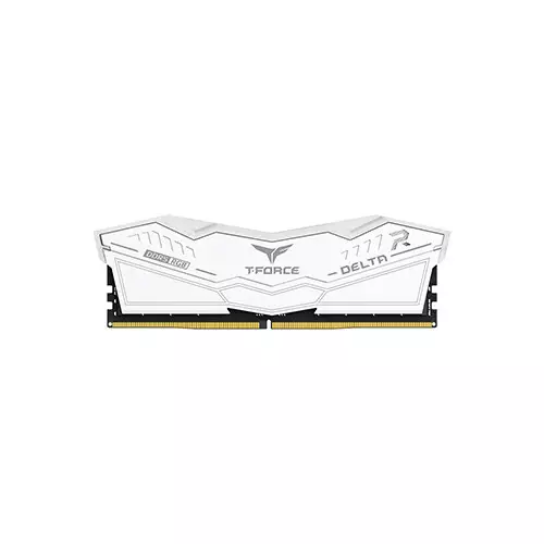 TEAM Delta RGB 16GB DDR5 6000MHz CL30 Gaming Desktop RAM (White) - 3