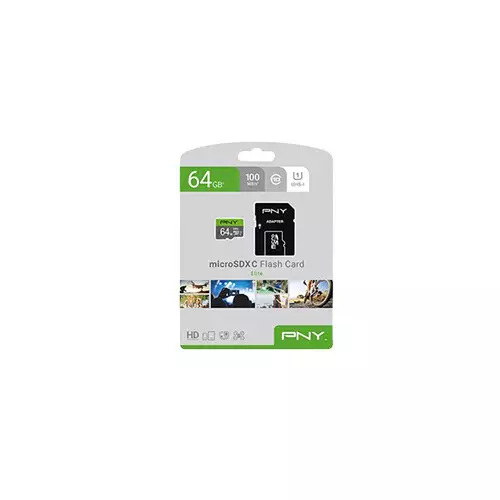 PNY  64GB Elite Class 10 U1 microSDXC Memory Card - 2
