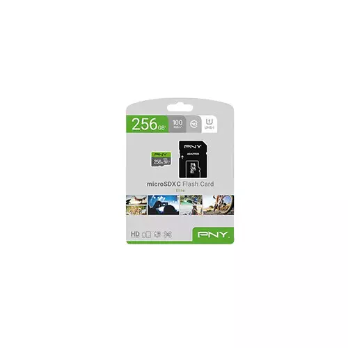 PNY 256GBElite Class 10 U1 microSDXC Memory Card - 2