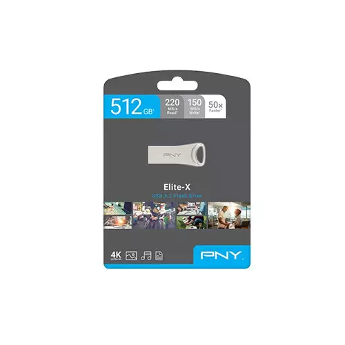 PNY Elite-X USB 3.2 Gen 1 512GB Pen Drive - 4