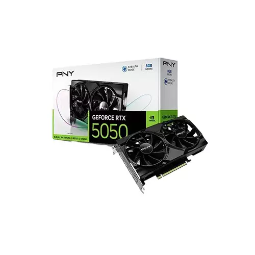 PNY GeForce RTX 5050 GDDR6 8GB Dual Fan Graphics Card
