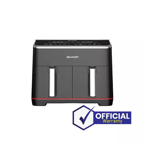 Sharp KF-DF80RT-K3 8L Double Basket Digital Air Fryer