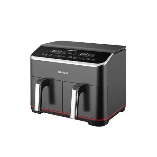 Sharp KF-DF80RT-K3 8L Double Basket Digital Air Fryer - 1