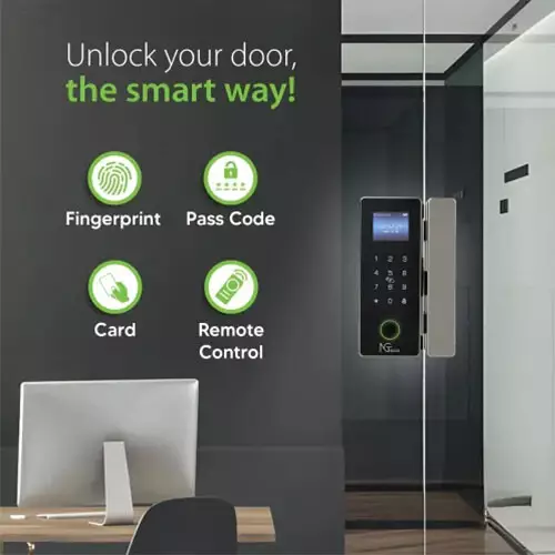 NGTeco SL04-GL40N Smart Push-Pull Glass Door Lock - 2