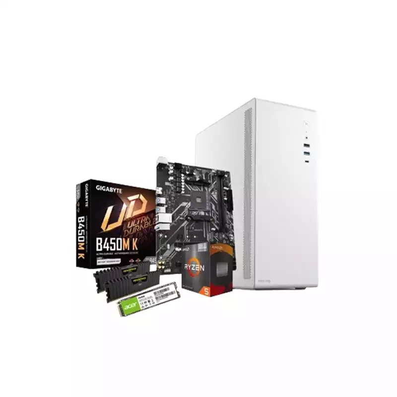 AMD RYZEN 5 5600G Gigabyte B450M K Motherboard 16GB RAM 256GB SSD Budget PC