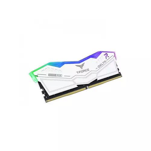 TEAM T-FORCE DELTA RGB 16GB 6000MHZ DDR5 GAMING RAM WHITE - 1