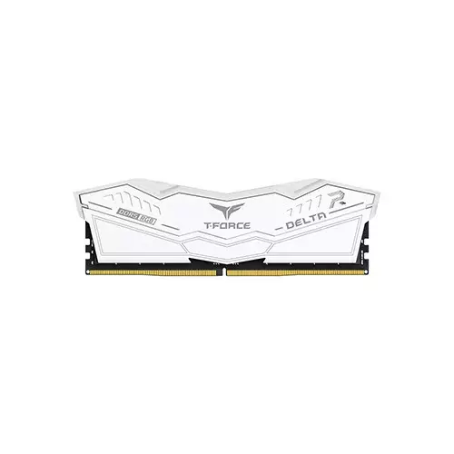 TEAM T-FORCE DELTA RGB 16GB DDR5 6000MHz CL38 Desktop RAM (White) - 4