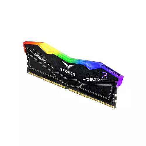 TEAM T-FORCE DELTA RGB 16GB DDR5 6000MHz CL38 Desktop RAM (Black) - 3