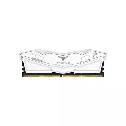 TEAM T-FORCE DELTA RGB 16GB (2x8GB) 6000MHz DDR5 Gaming Desktop RAM (White) - 3