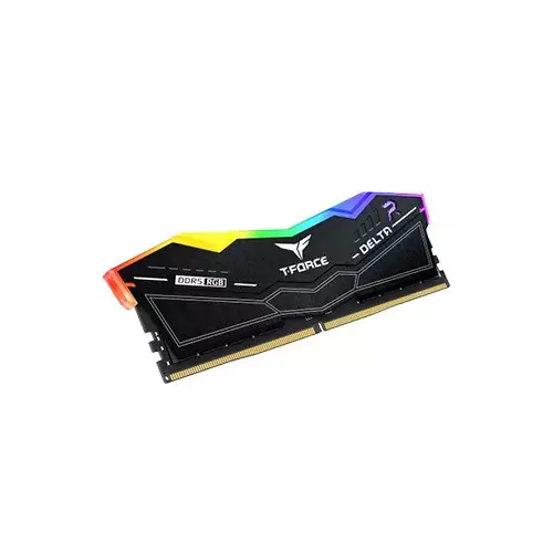 Team T-Force Delta RGB 32GB (16GBx2) DDR5 6000MHz CL38 Black Gaming Desktop RAM with Heatsink - 2
