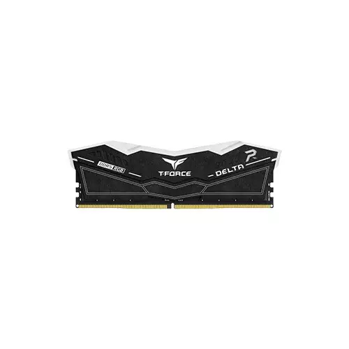 Team T-Force Delta RGB 32GB (16GBx2) DDR5 6000MHz CL38 Black Gaming Desktop RAM with Heatsink - 4