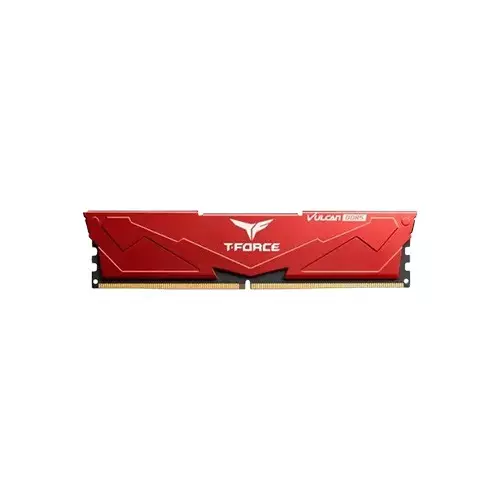 TEAM VULCAN 8GB DDR5 6000MHz CL38-38-38-78 Heatsink Gaming Desktop RAM RED - 1