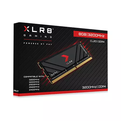 PNY XLR8 8GB DDR4 3200MHz SODIMM Gaming Laptop Ram - 3