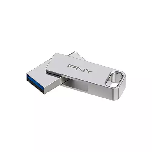 PNY Duo Link 256GB USB 3.2 Type-C Type-A Dual Pen Drive - 1