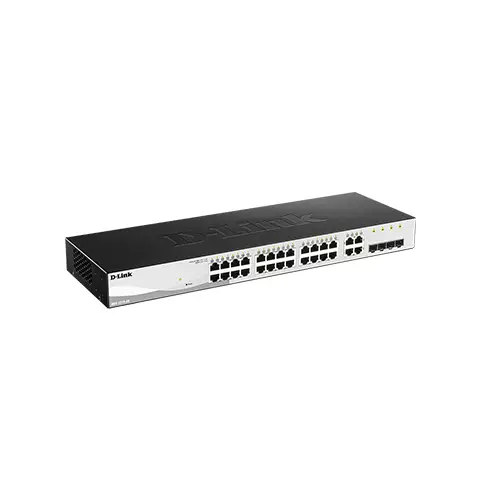 D-Link DGS-1210-28 24-Port 10/100/1000 Smart Gigabit Switch - 1
