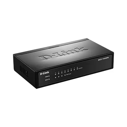 D-link DES-1008P 8-Port Desktop Switch - 1