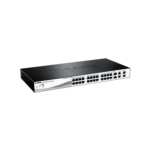 D-Link DES-1210-28P 24 Port 10/100 POE Smart Switch - 1