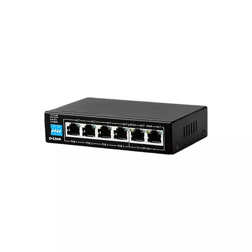 D-LINK DES-F1006P-E 6 PORT UNMANAGED POE SWITCH - 2
