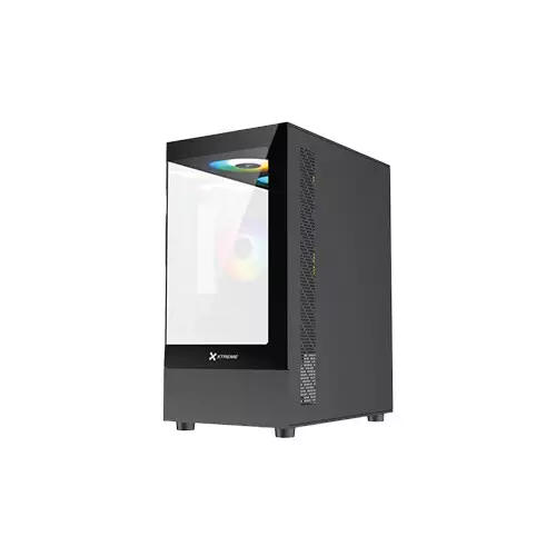 Xtreme M95B Mini-Tower M-ATX Case (Black) - 3